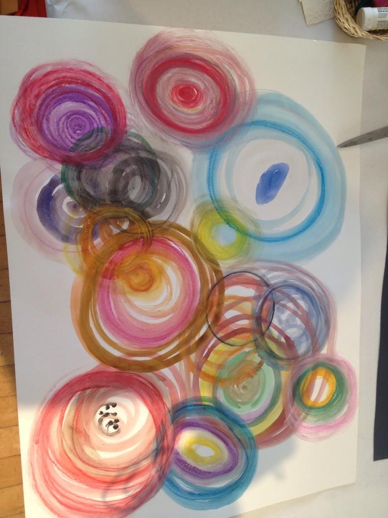 OpalPro's tweet image. I went to the #Vancouver Art Gallery #vag with my son on the weekend and painted this! #art #painting #family