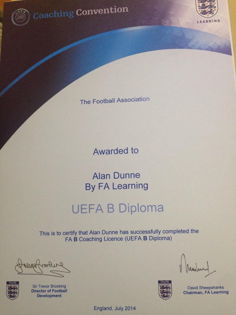 Sport League Uefa B License Dubai