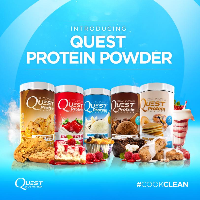 QuestNutrition's tweet image. Introducing Quest Protein Powders…It’s time to Feed your Creativity! 

Pre-orders start this FRIDAY! #CookClean