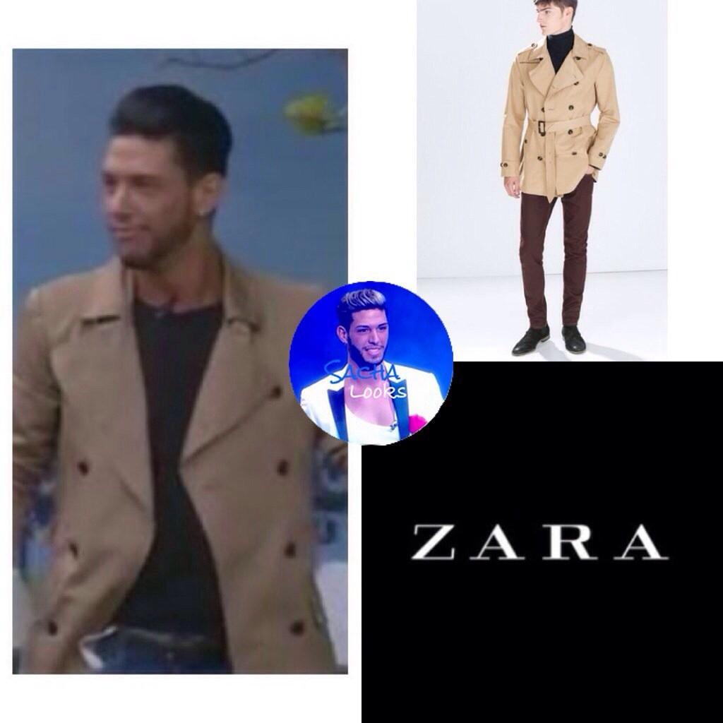 SachaLooks's tweet photo. Look 12 : Sacha porte un "Trench croisé" de chez Zara (Actuellement disponible en Magasin et sur le site officiel.) http://t.co/jeEVz14yyY