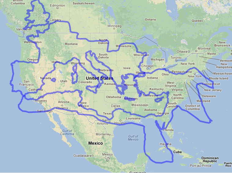 The roman empire of 117AD compared to the USA.