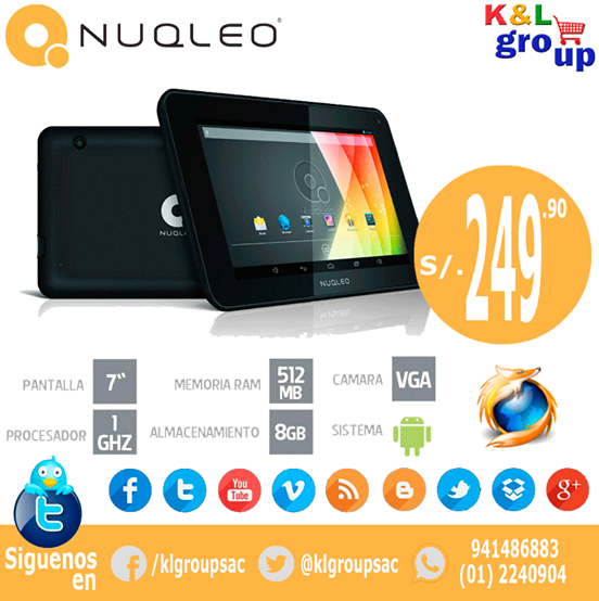 klgroupsac's tweet image. Más formas de encontrar inspiración, día a día. Nuqleo Zinq 7 Lite!! Con doble cámara a sólo: s/249.90