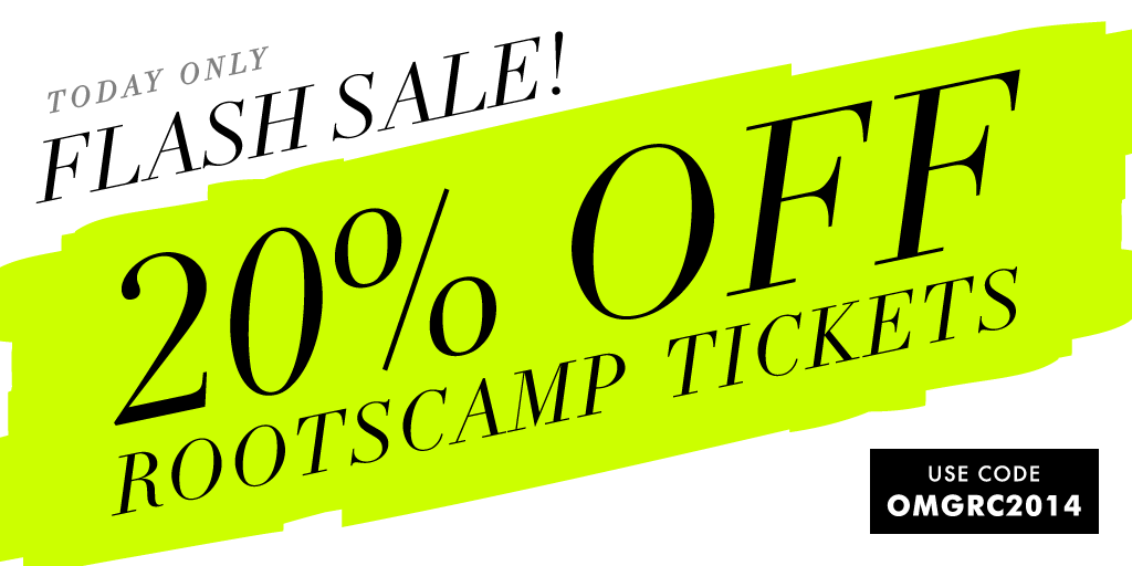 noitoolbox's tweet image. RT @neworganizing: Looking for a discount on RootsCamp tickets? Enter "OMGRC2014"