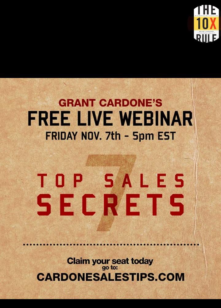 gantsuk's tweet photo. Free live webinar by GRAND CARDONE. Topic: 7 TOP SALES SECRET #10xpack #entrepreneur #startup #success #Business http://t.co/dbAHnqfGi8