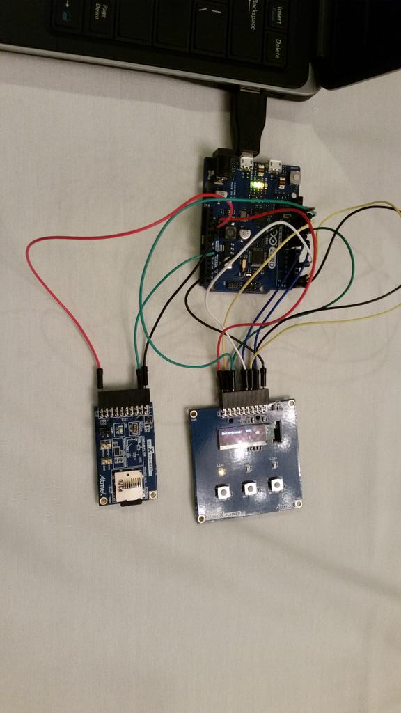 AndreasMCUguy's tweet image. #ArduinoZero connected to @Atmel xplained PRO extension boards #Hack #loveBlinkingLED