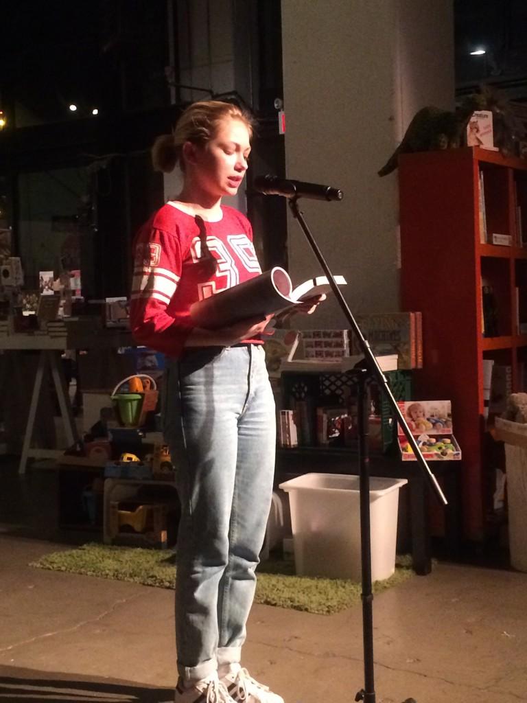 POWERHOUSEArena's tweet photo. Now @tavitulle takes the mic at the @RookieMag #BrooklynMeetup! http://t.co/5pcNKSpZEu