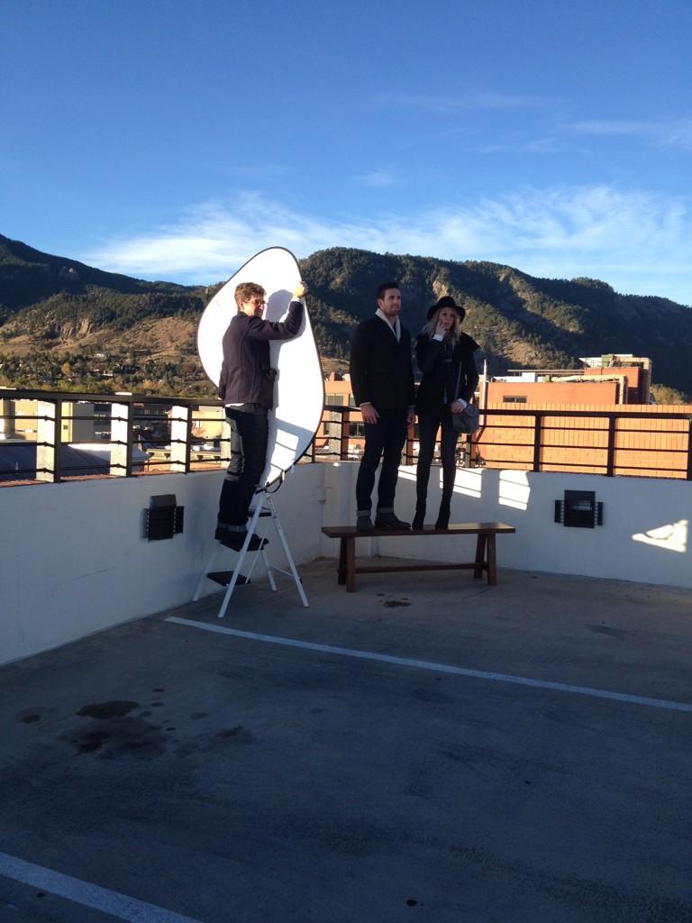 weekendsboulder's tweet photo. Sneak peak of behind the scenes at our fashion shoot today! Thanks for modeling @RyanFScott! #weekendsboulder http://t.co/X5nyUb3txm