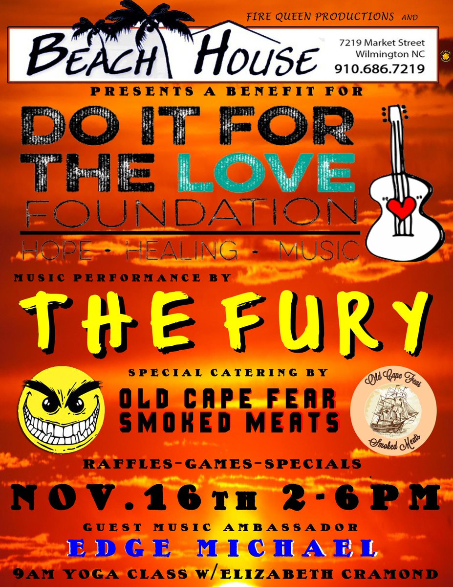 DoItForTheLove's tweet photo. Thanks @Firequeen0313 for planning an amazing fundraiser on Nov 16 in #wilmington NC with #yoga and #music. Rock on! http://t.co/Sbr1FLcU8g