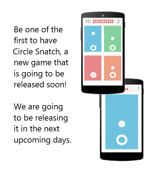 CircleSnatch's tweet image. Almost ready to release our new game Circle Snatch! We&apos;re going to be releasing it in the next week