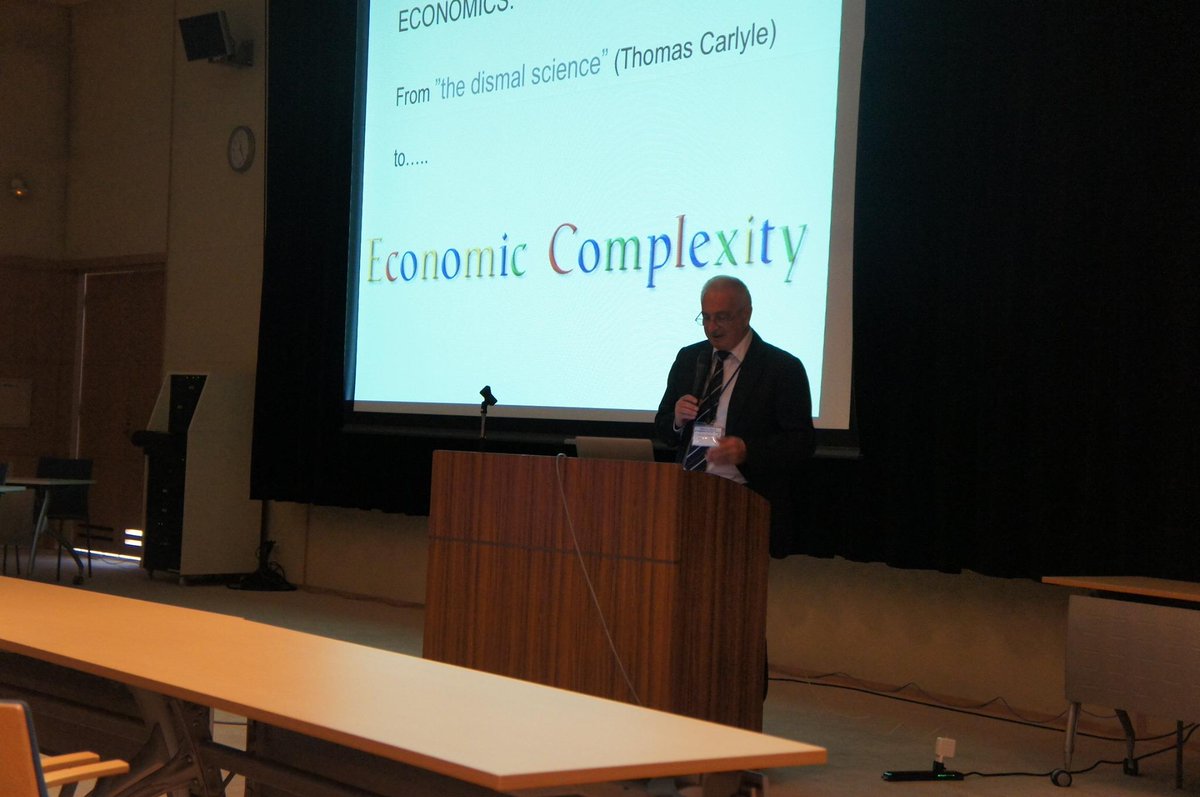 SMSEC2014's tweet image. Prof. Pietronero - Measuring the Intangibles: A New Metric for the Economic Complexity of Countries ... #SMSEC2014