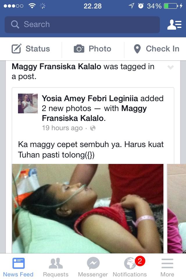 Marcilla_tan's tweet image. mohon doa dan bantuannya ya kawan #1follow @maggyGie : 10rb u/keaembuhannya sakit saraf otak melemah. cc. @jokowi_do2