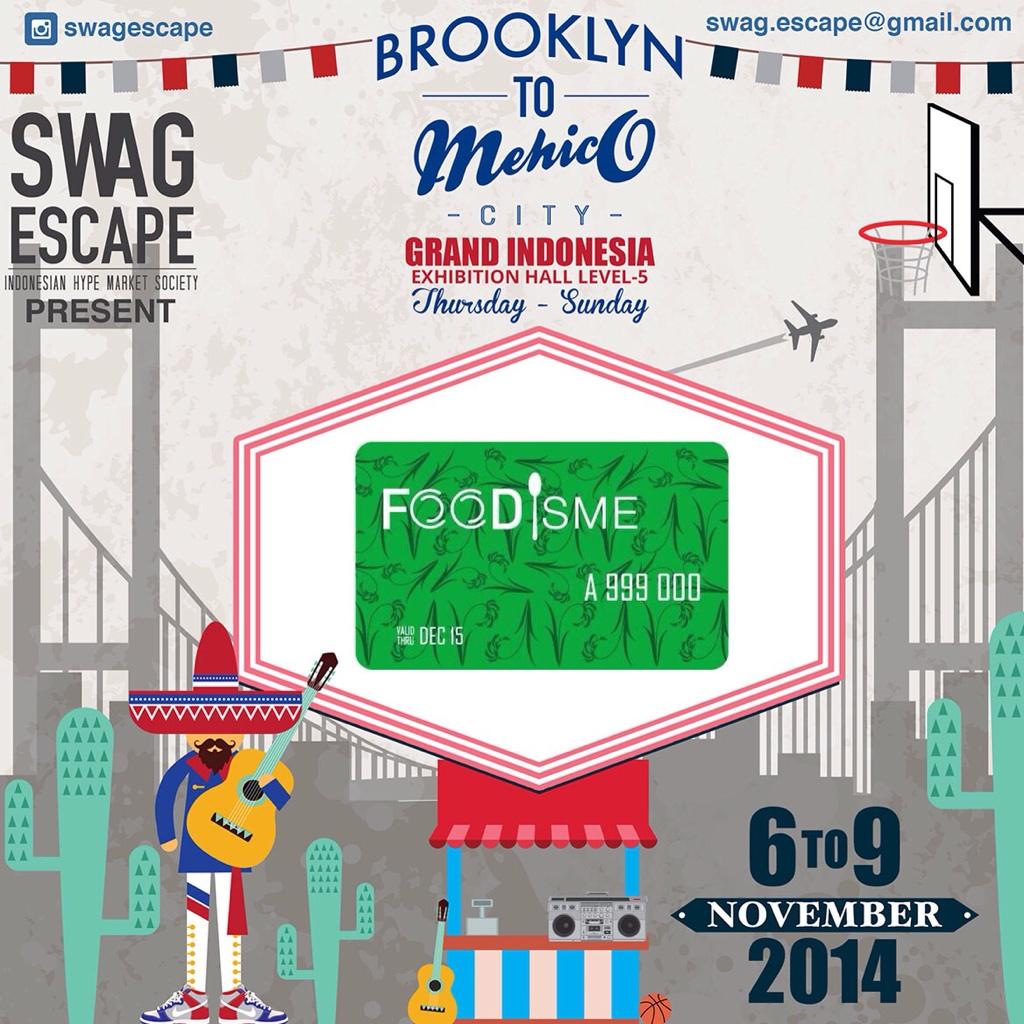 hmmmn2h's tweet photo. The 1st in Indonesia!! @TheFoodisme for the real foodies.. Get your card at #SWAGESCAPE @GrandIndo 6-9 Nov'14. πππ http://t.co/ZDlfLJuf9a