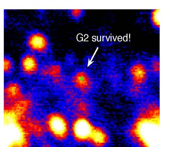 universetoday's tweet photo. Mysterious Object “G2″ at Galactic Center is Actually Binary Star http://t.co/GYa4hY3XIw http://t.co/gSRjb8qZtS
