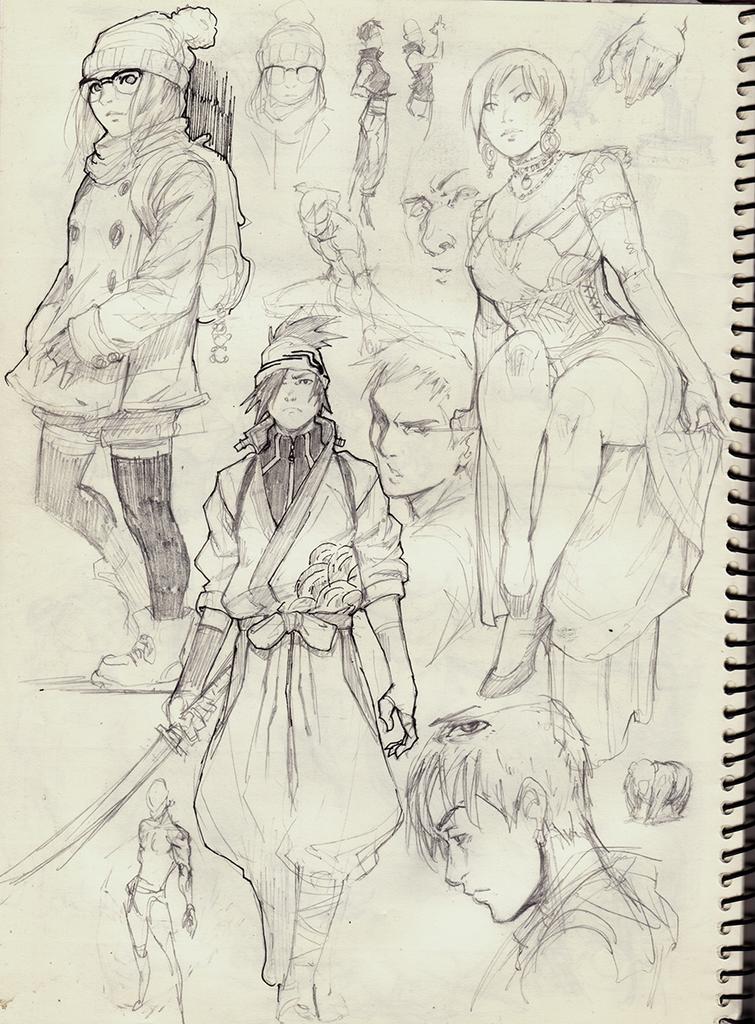またスケッチブックから。2013ですね。
More sketchbook from 2013. 