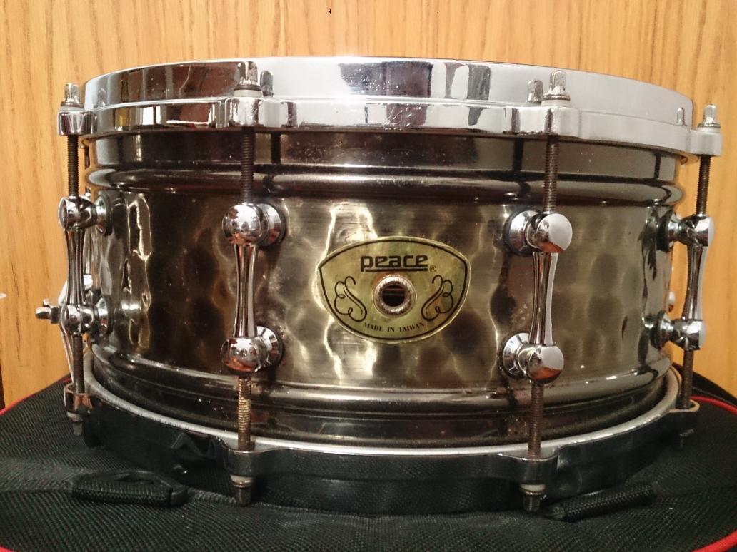 ForSale snare pearl ian paice &amp; snare peace handhammered kondisi mantap minat mention aja
