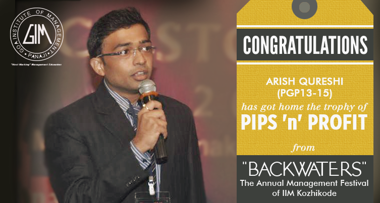 GIM_Sanquelim's tweet photo. Aaaand another GIM student wins a trading competition! Congratulations Arish Qureshi! #Stocks #Trading #Vinidhan http://t.co/RlFUfnVpGw