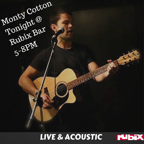 Live tonight <a href="/RubixBar_Perth/">Rubix Bar</a> Monty Cotton....5 till 8 PM, Happy hour 5 till 6! <a href="/tweetperth/">Tweet Perth</a> <a href="/Perth_City/">Perth_City</a> #perth ”