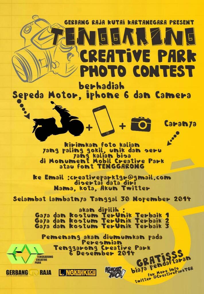"<a href="/CreativeParkTGR/">KUKAR KECE BENEH!</a>: Jangan lupa ikutan ya guys! Free pendaftaran loh ;D "