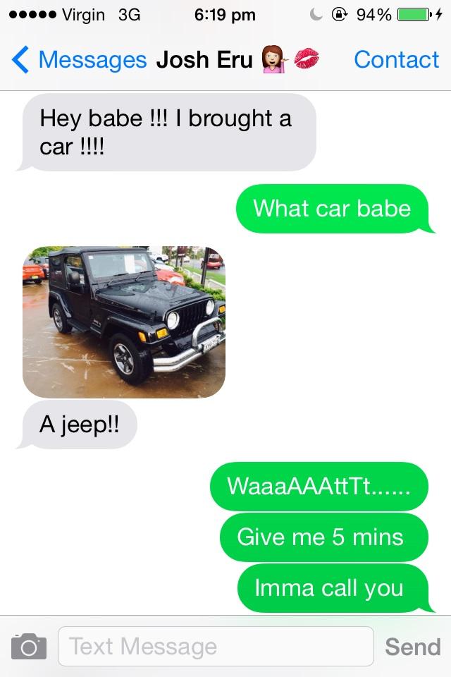 TinaChen__'s tweet image. Boo bought a jeep!! #LACKED
