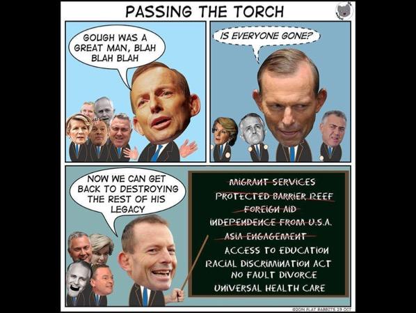 Marcdawson's tweet photo. @TonyAbbottMHR #RIPGough #auspol http://t.co/bxNYvHdHcl