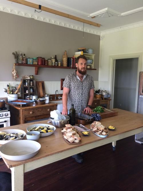 We had so much fun today with Paul West at #rivercottageaus Yes, he shucked all those oysters for us! Deeeelicious!
