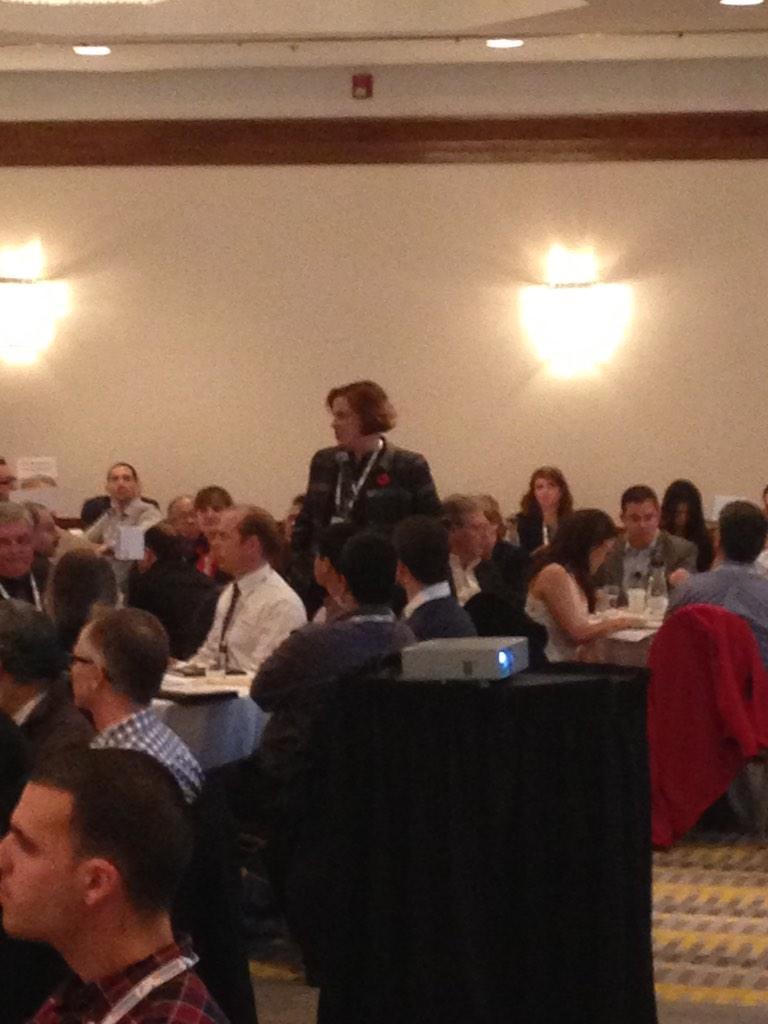 Heather Tulk, Former VP of Bell Canada; leading the way at one of the discussion tables #DCDtor2014