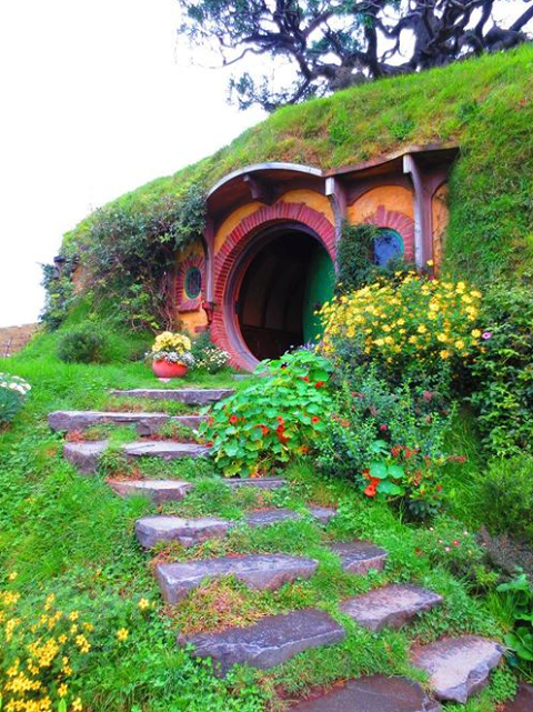 SintesisMexico's tweet photo. Hobbit House, Nueva Zelanda. http://t.co/RHJXJn2phv