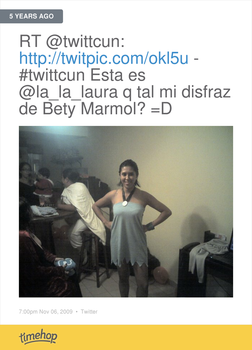 la_la_laura's tweet photo. Hace 5 años me veía bien cuchi cuchi con mi disfraz de Betty Mármol para la fiesta de @CancunLive http://t.co/dFc2uozLhA
