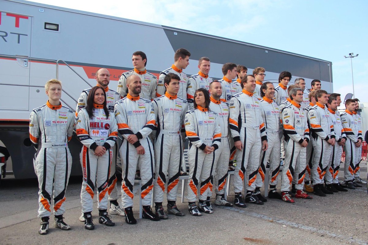 Photoshooting of the Seat Leon Eurocup's pilots before the last race of this year. #SEATeurocup