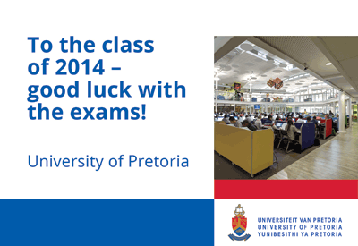 UPTuks's tweet photo. Good luck to all UP students with your exams! @TuksResLife  @TuksSRC http://t.co/K2AZLDGfBs