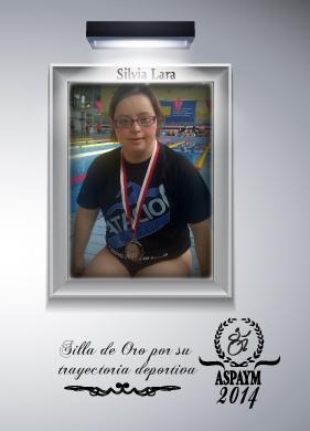 La asociación ASPAIM, ha concedido la silla de oro a la nadadora Silvia Lara Perea, por su trayectoria deportiva.