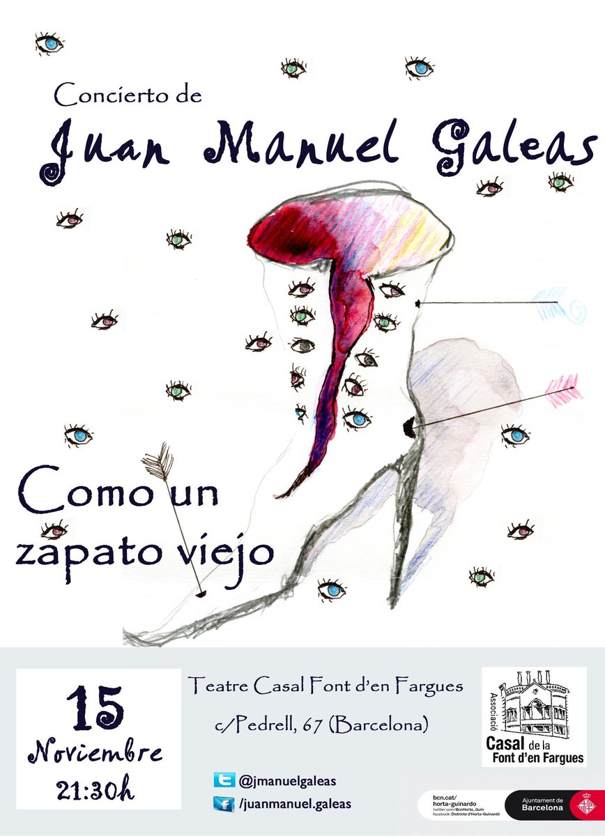 jmanuelgaleas's tweet photo. El próximo 15 Nov a las 21:30h volvemos con mucha ilusión al Teatre Font'en Fargues, 2 años después @barcelona_cat http://t.co/wZApOMQtAV