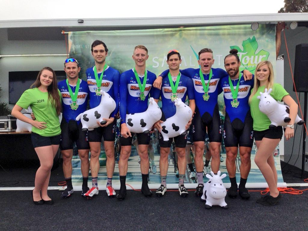 Stage one men's winners.... Stomping it home in the rain #2014ToMR