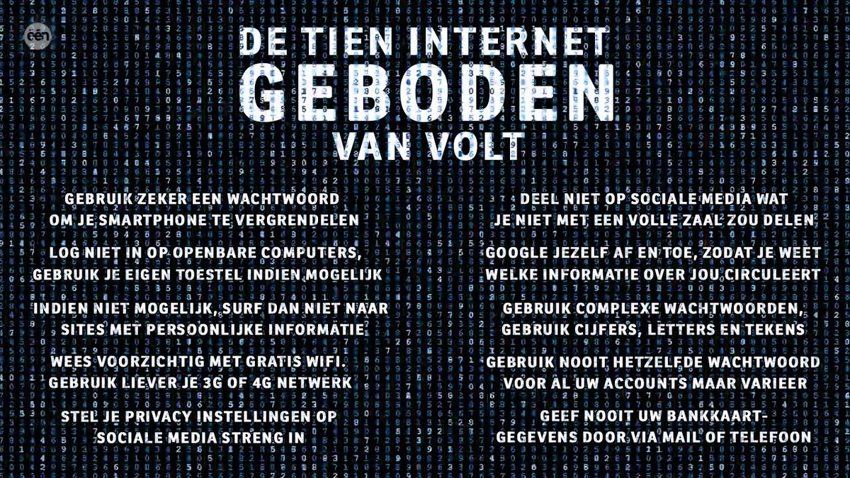 #volttv extra tip: Met twee-factor authenticatie ben je #keyloggers te slim af: een.be/programmas/vol… #infosec #2FA