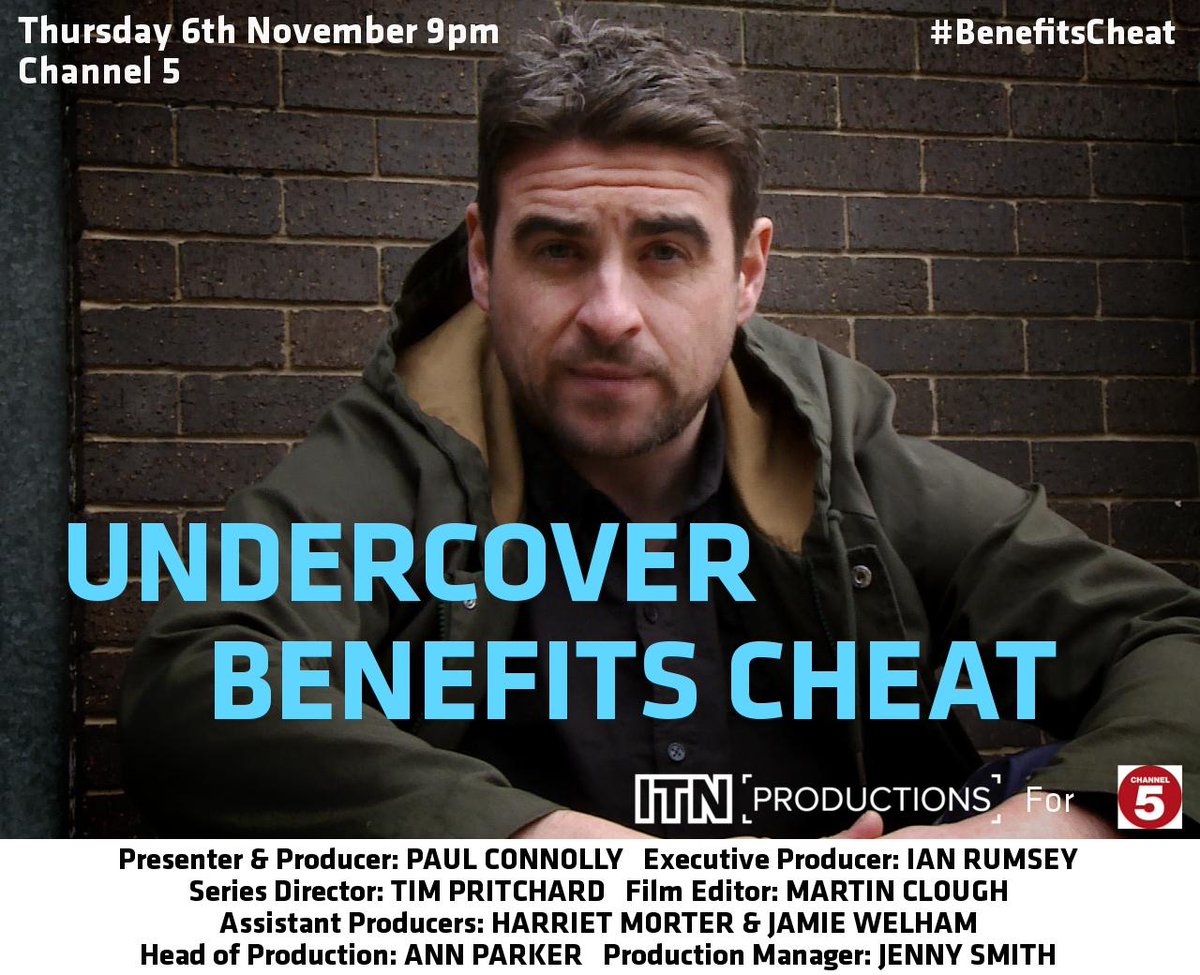 ITN Productions On Twitter Tune Into Undercover Benefits Cheat