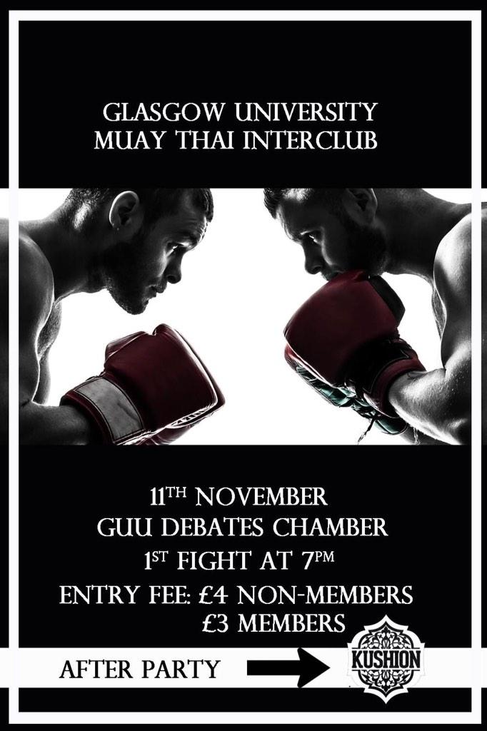 GUSAMuayThai's tweet photo. We've got our teaser posters up for Tuesday. Make sure you come down to GUU. http://t.co/t2BCQF6y7b