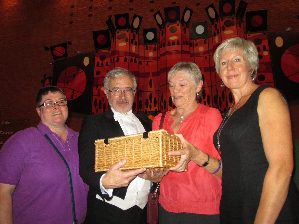 Photo of our recent #competition winners and Leslie Olive at our November concert @theapexvenue. © Photo by @buryfree