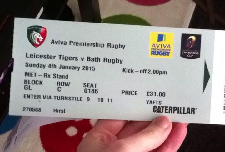 hrdabs123's tweet photo. Am I allowed to get excited now? 😆 @tomdabs @LeicesterTigers #rugby #tigersfamily #bathguy&leicestergirl http://t.co/5qdJuhQM2u