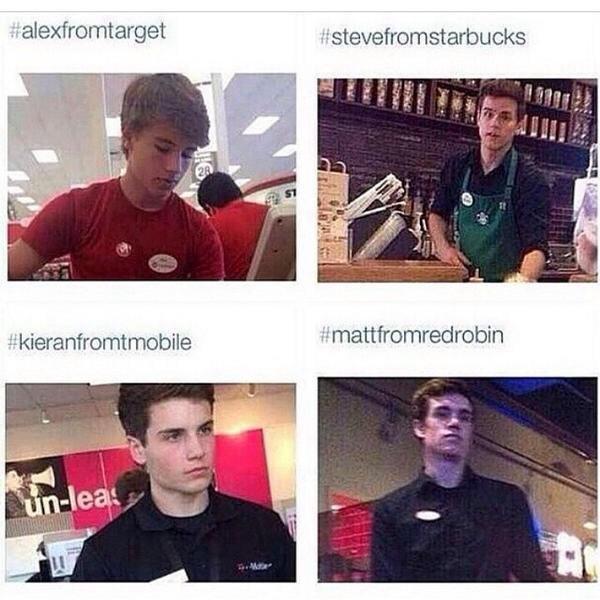 unknown3947's tweet photo. Nell didn't have time but today is #mattfromredrobin #alexfromtarget 😂😂👏 http://t.co/qky7dgzeqN