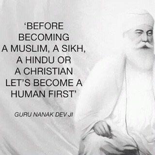 Happy Gurpurab to all. Let us live in peace with Love and respect for every living soul on earth. #Humanity