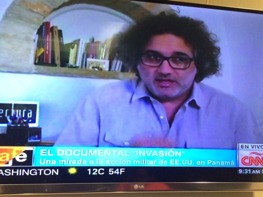 Exito ver en las pantallas del aeropuerto a <a href="/abnerbenaim/">Abner Benaim</a> hablando de #Invasion en #CNN