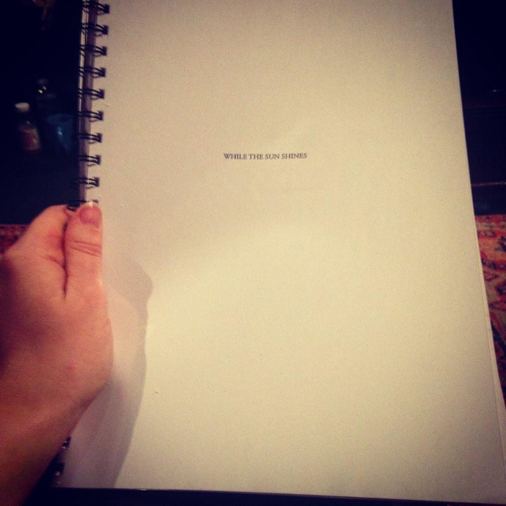 Molly_Hanson1's tweet photo. Cheeky play reading @JSTheatre today of Terence Rattigan's 'While The Sun Shines' directed by @Pipparrable #theatre http://t.co/Ll4FNfLMGC
