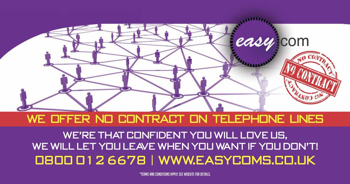 Easycomsuk's tweet image. making life easier for businesses. #saynotocontracts