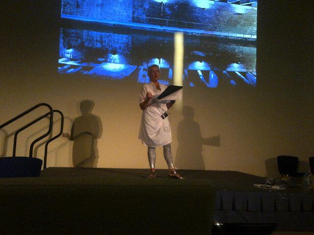 janetbellotto's tweet photo. Sally Jane Norman reflects on Location and navigating our today #isea2014 @NYUAbuDhabi http://t.co/E4tkXboMKv