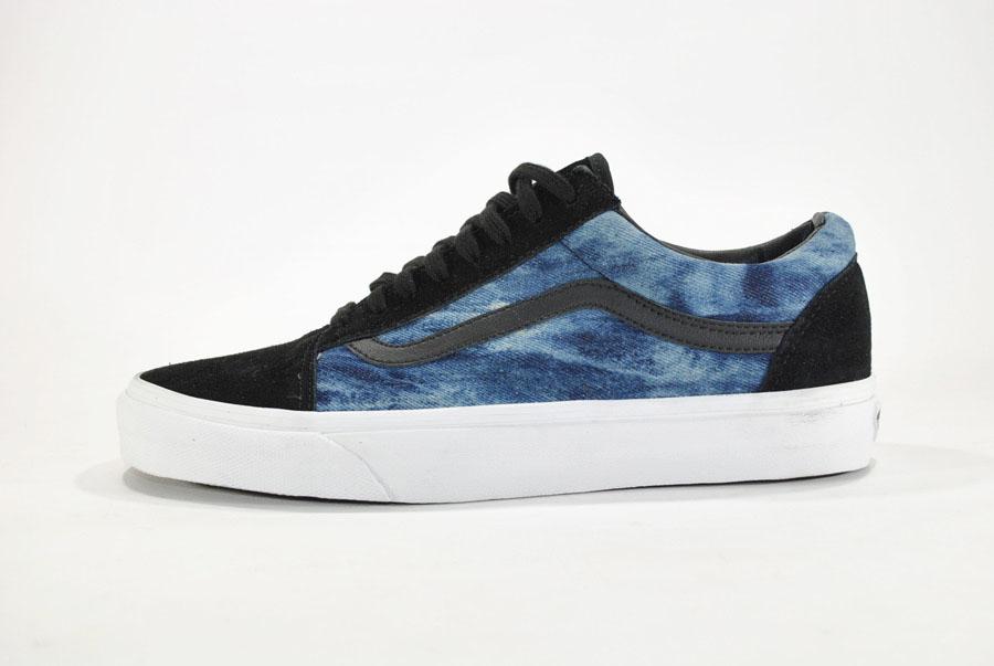 vans acid wash denim shoes