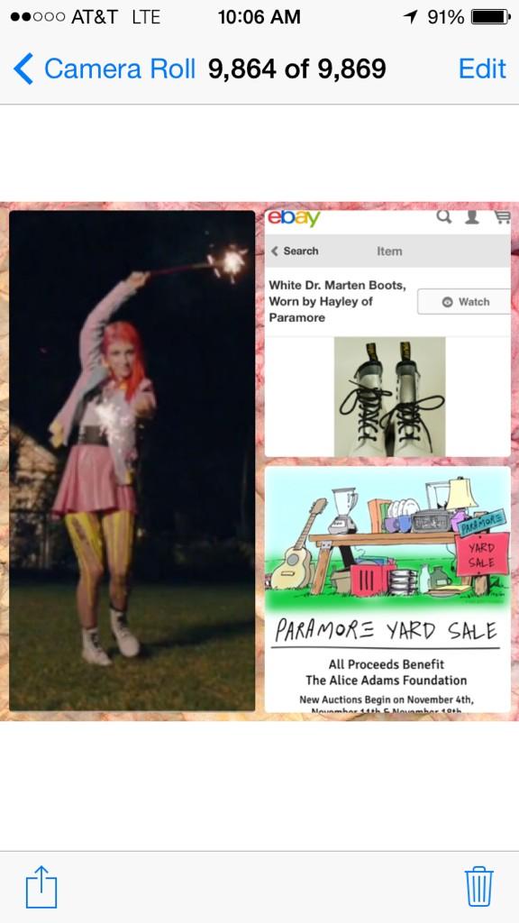 I mean...A piece of history that could be yours ...... Just saying 😉  #ilovehertinyfeet !! ❤️👭👟ebay.com/usr/paramoreya…