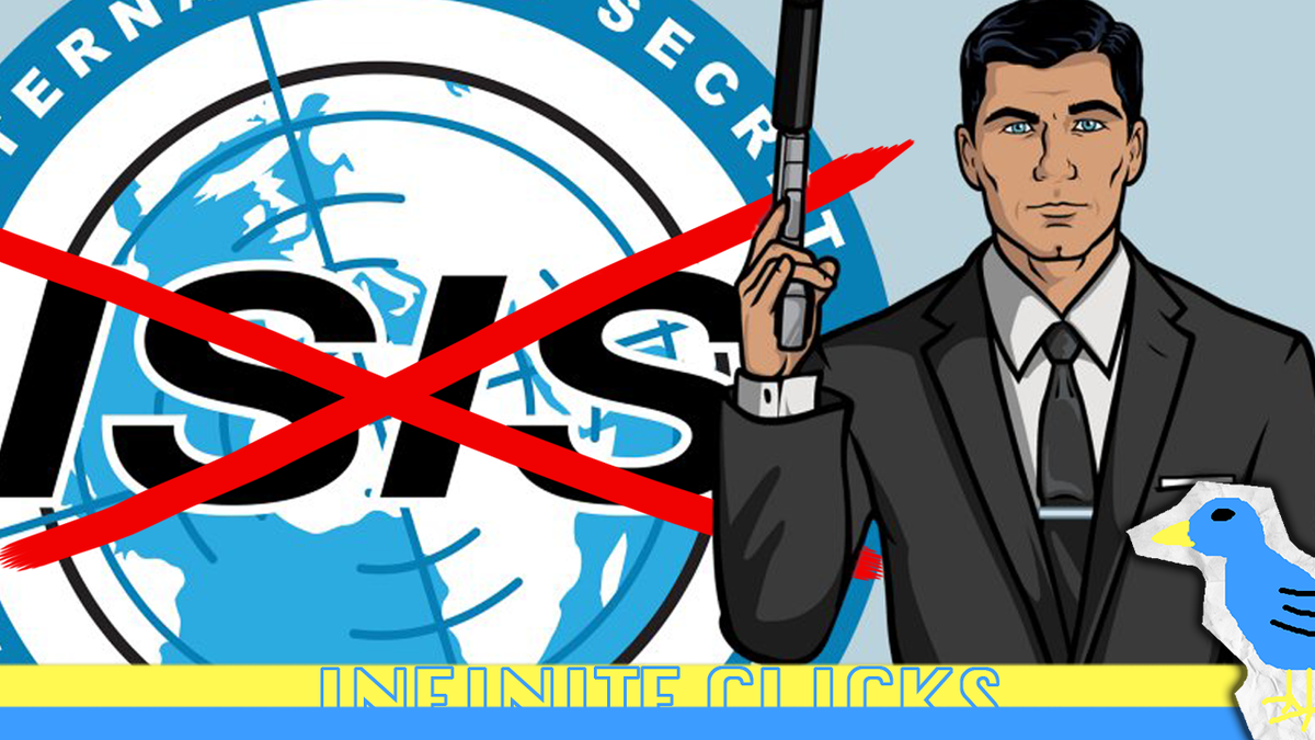 InfiniteClicks's tweet photo. Fans of Archer must REALLY hate ISIS now. w/ @bretterlich
@JoeMcadam https://t.co/j0AP9YEjUi http://t.co/tH8dVJPWY4