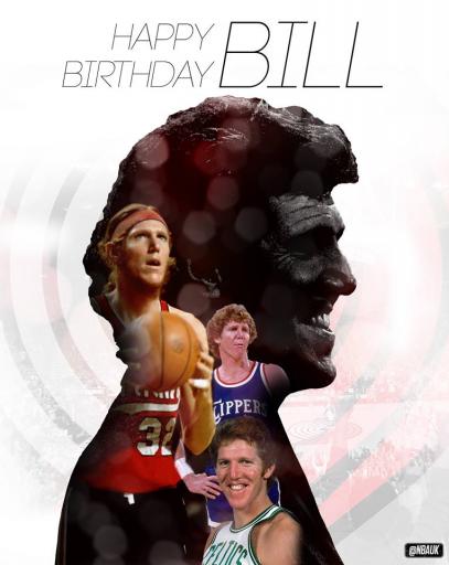 Join us in wishing Bill Walton a happy birthday !  
