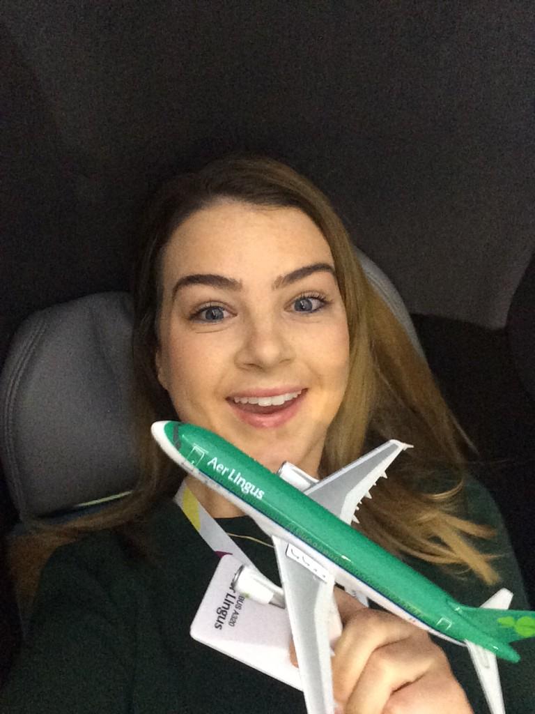 Mary_McGrane's tweet photo. Having the lols at the #websummit on board @AerLingus #NewBusinessClass Hope I win flights to see @val_mcgrane http://t.co/EttRqLNcd9