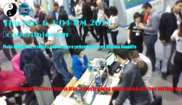 coderdojocam's tweet image. Hey @makersbankers, Your photo instantly generated with selfies.camera made by @harveybrco
